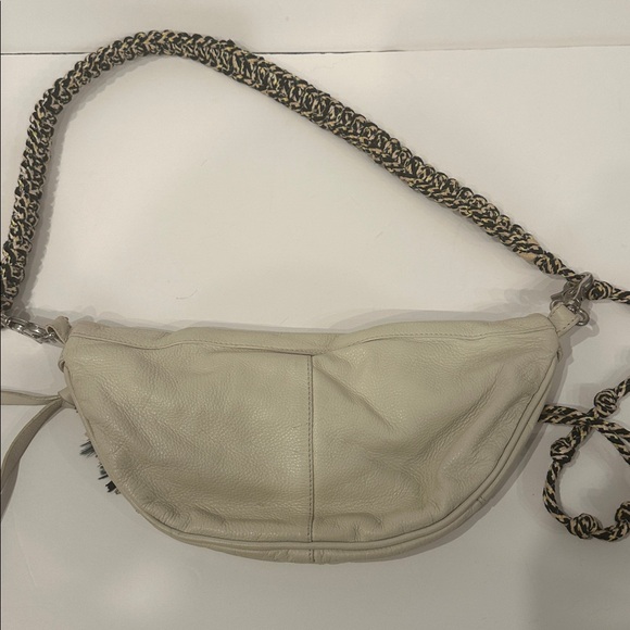 Free People Cream Crossbody Bag with Braided Strap - Picture 3 of 4